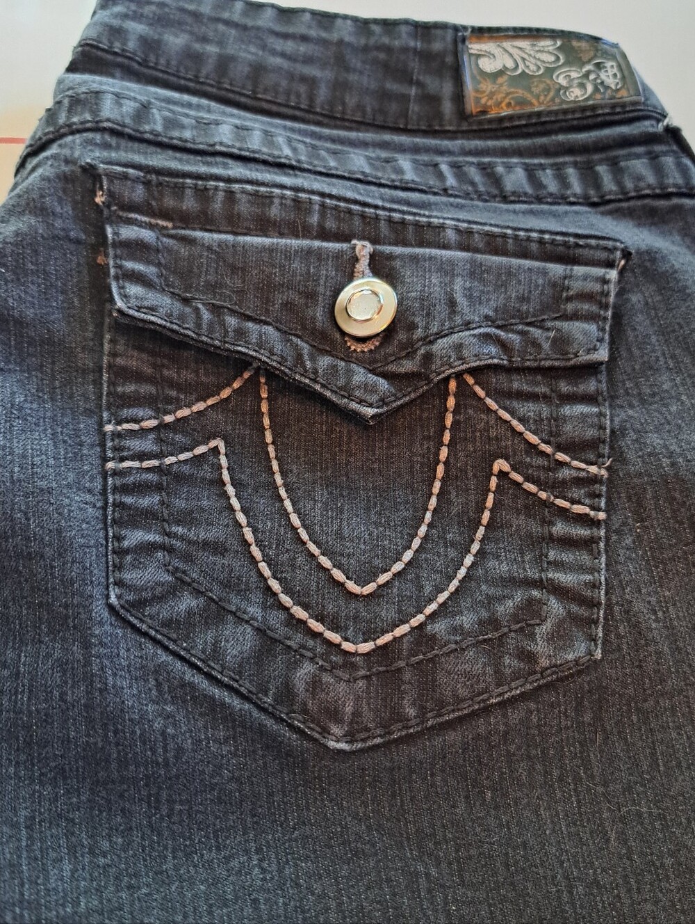 Sweet Vibes Vintage Urban Juniors Mid-rise Straight-Leg Black Denim Jeans Size 9